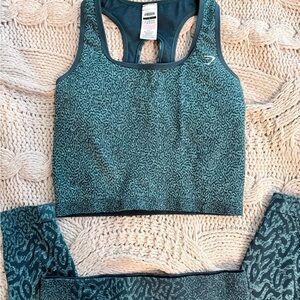 Gymshark Blue Patterned Activewear Set
